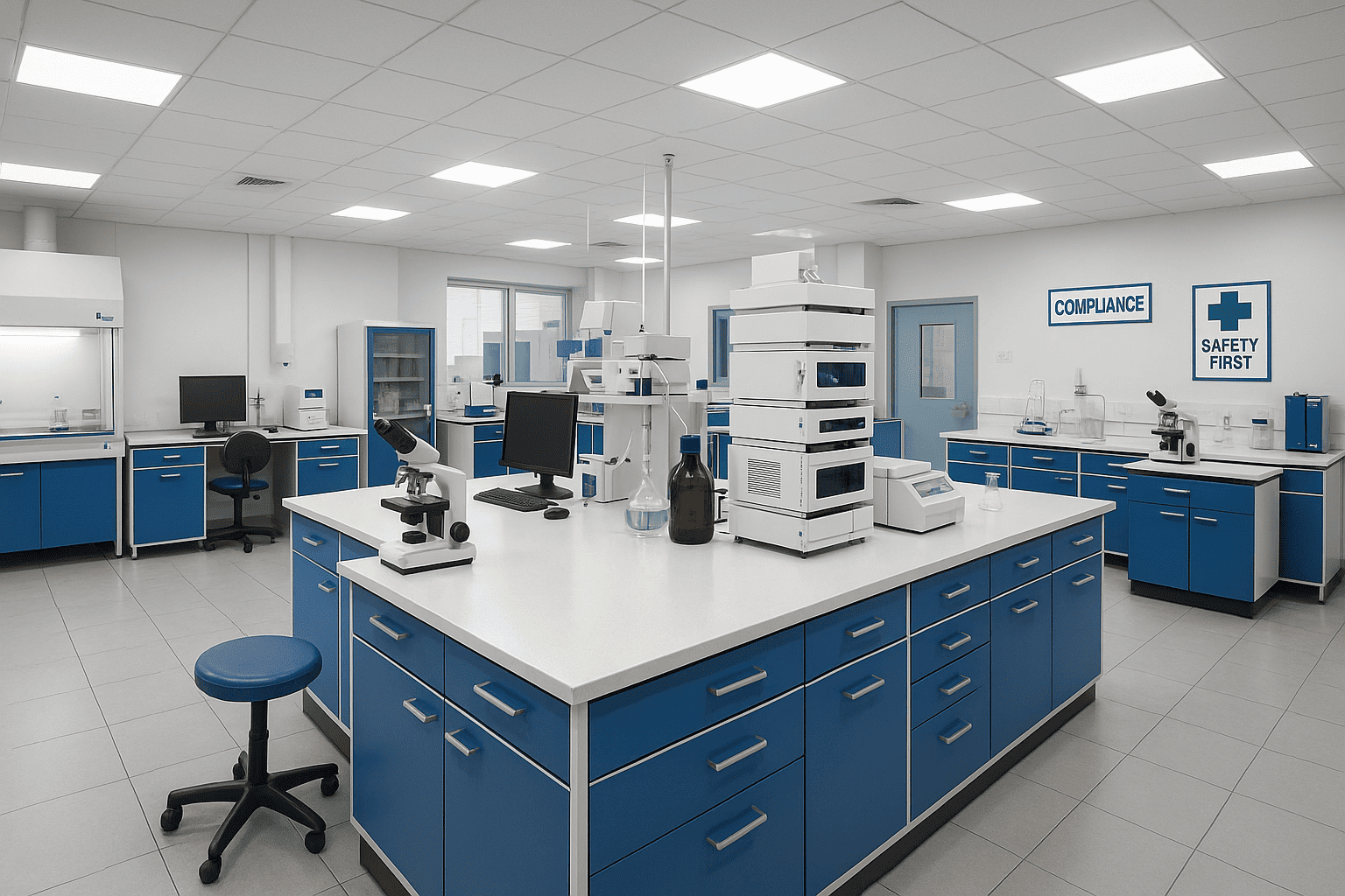 setting up a laboratory