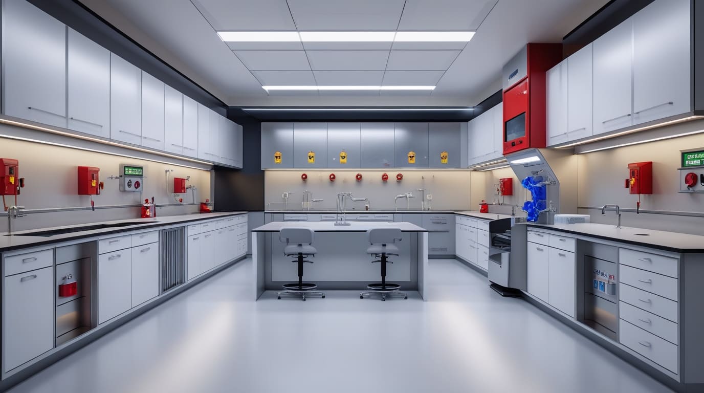 designing a fire safe laboratory layout