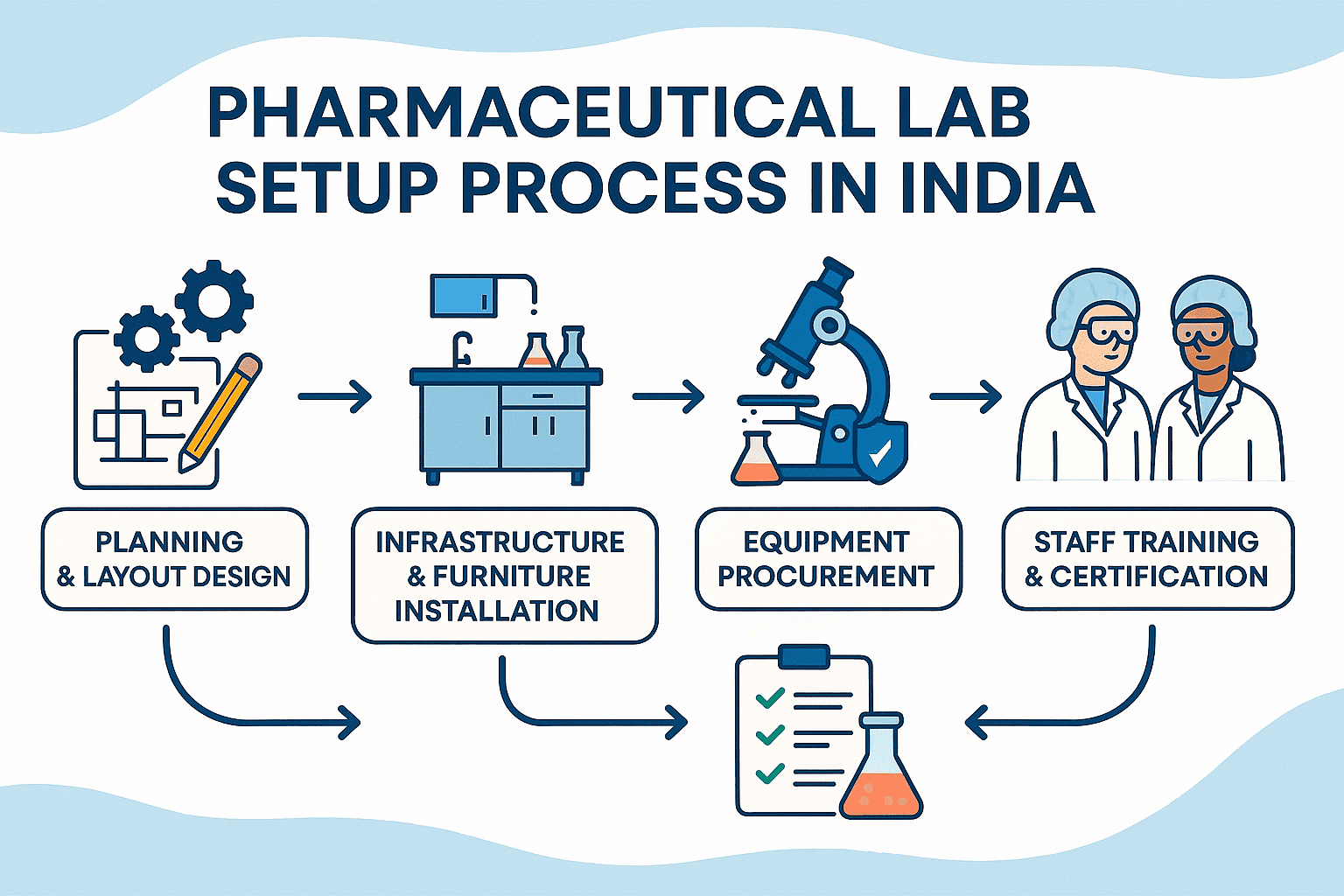 lab setup requirements for pharmaceutical companies in india